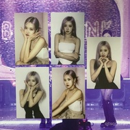 Genuine Official BLACKPINK Heart-shaped Handle Card for Park Chae Young's Small Face Staring on Meat