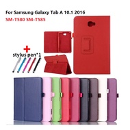 For Samsung Galaxy Tab A 10.1 Case 2016 T580 T585 Tablet PU Leather Cover For Samsung Tab A 10.1 SM-T580 SM-T585 10.1inch Stand Cover