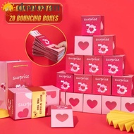 DONOVAN Cash Explosion Gift Box, Paper Fun Surprise Bounce Box, Red Envelope Luxury Pop Up Surprise Money Box Valentine