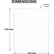 Egofine 11x14 Heat-Strengthened Glass Replacement for Picture Frame (Crystal Clear, 2 Pack), Replace