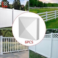 [Lovoski] 6x Fence Caps Reusable PVC Post Caps Cap Post Covers for Corridors Mailbox Lamp