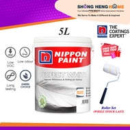 5L - Nippon Interior Paint Perfect White + Freegift