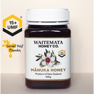 Waitemata Premium Manuka Honey UMF 15+,  500g,  BB Date: MAR 2026, New Zealand Manuka Honey