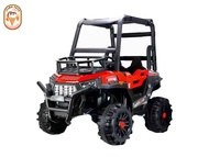 itimtoys รถแบตเตอรี่ไฟฟ้าเด็กจิ๊บโพล์วิลขับเคลื่อน4ล้อเปิดหลังคาได้ 4049