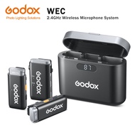 GODOX WEC 2.4GHz Wireless Microphone System compatible with mobile phones/camera live broadcast noise reduction portable lavalier microphone