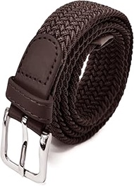 Unisex Elastic Fabric Belt Braided: 25 mm Wide Elastic Braided Belt Stretch Belt for Men and Women L