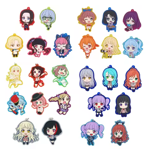 Bang Dream! Hello Happy World RAISE A SUILEN Roselia Anime Game Kokoro Misaki Kanon CHU² Rubber Keyc