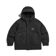 EDWIN 男款 衝鋒羽絨連帽外套 (黑色) #外套