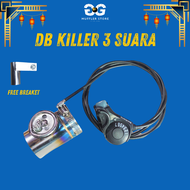 DB KILLER 3 SUARA PNP INLET 50MM COCOK UNTUK KNALPOT BRONG RACING  (FREE BREAKET)