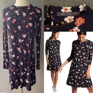 USED M&S floral print jersey dress size 40 Beautiful Good Condition