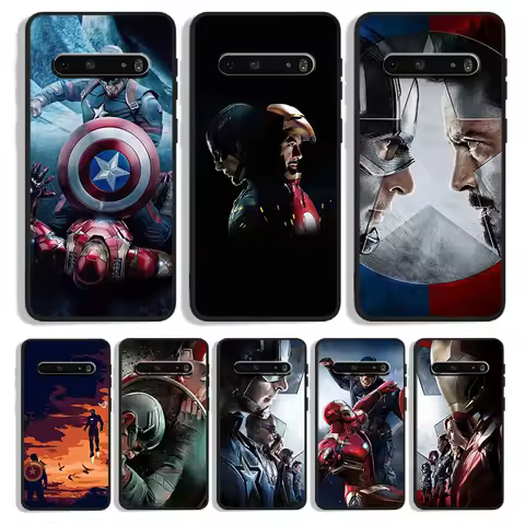 Marvel Captain America Iron Man Phone Case For LG K92 K71 K61 K52 K51S K42 K41S K50S K40S K22 Q60 V6