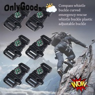 ONLYGOODSS 5pcs Side Release Buckle, 14mm Black Compass Buckle, High Quality 550 Paracord Bracelet O