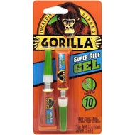 Gorilla Super Glue Gel Multi-Purpose Transparent Gel Glue Sticks to All Surfaces, Odorless, Fast Dry