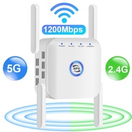 5G Wifi Repeater Router Signal Wifi Amplifier Wifi Extender 1200Mbps Wi Fi Booster 2.4G 5 Ghz Long Range Wireless Repeater Wifi