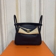 近新💕 午夜藍金扣 Hermes Lindy 26 Bag