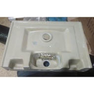 [GARANSI] WASTAFEL KERAMIK PUTIH WIKEA K15 / WASTAFEL CUCI TANGAN 45X30CM / WASTAFEL LAVATORY KOTAK 