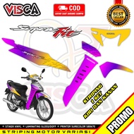 Striping Supra Fit New Variasi - Stiker Motor Supra Fit New 2006 Desain Bunglon
