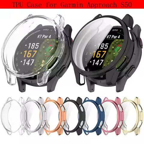 Screen Protector Case For Garmin Approach S50 Soft TPU Face Cover All-Around Protective Bumper Acces