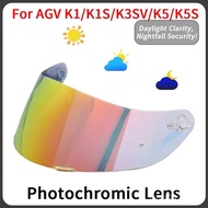 Photochromic Visor for AGV K5 K5S K5-S K3SV K3-SV K1 Helmet Glasses Screen Shield Windshield Accesso