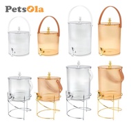 PETSOLA Beverage Dispenser with Faucet Transparent Jug Portable Beverage Dispenser