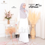 KURUNG ADRIANA 2.0 Baju Kurung Moden Muslimah Labuh Nursing Friendly Size S-3XL Raya 2022 Sulam Tenun Exclusive