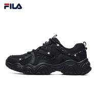 FILA รองเท้ากรงเล็บแมว 4 รองเท้าผู้หญิงคู่รองเท้าพ่อรองเท้าสีดำย้อนยุคกีฬารองเท้าลำลองระบายอากาศผู้ชายรองเท้า