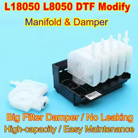 L8050 Printer Manifold For Epson L18050 18100 DTF Manifold Adaptor XP600 Printhead Apply Inline DX5 