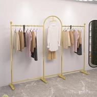 正 Hanging Display Rack Clothing Store Iron Art Floor Creative Vertical Arch Live Room Hanger Display