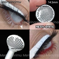 Eyeshare Softlens Mesh White 1Pasang 14.5mm White Eye Cosplay Softlens