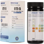 ▶$1 Shop Coupon◀  INVBIO URS 5-in-1-Urine Test Strips 5 Parameters Protein/Leukocytes/Nitrite/pH/Blo