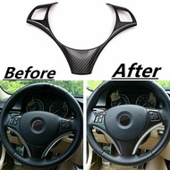 Fits For BMW E90 E92 E93 335i 325i 330i Carbon Fiber Style Steering Wheel Cover