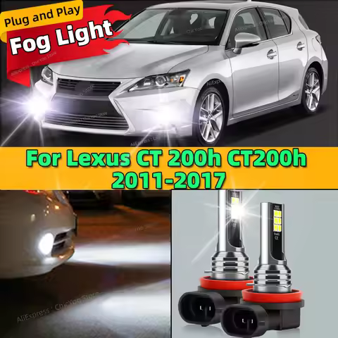2Pcs 12V 6000K Front Fog Light LED Bulb Accessories Lamp Canbus For Lexus CT 200h CT200h 2011 2012 2
