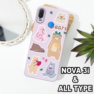 G8 - HUAWEI NOVA 3i Silicone - HUAWEI NOVA 3i pro camera Softcase - GIRL'S Motif - Flexible rubber m
