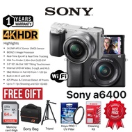 (LOWEST PRICE GUARANTEE IN MALAYSIA)SONY A6400 16-50MM FULL COMBO KIT SET ORIGINAL (1 YEARS WARRANTY