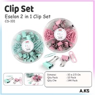 Echelon Clip Set CS-101 Echelon Clip/ Round Mica Packaging 4 compartments