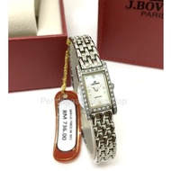 100% Original J.Bovier Women Fashion Japan Quartz Analog Stainless Steel Watch WB10-7082LW