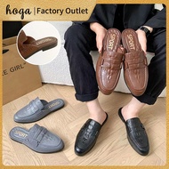 HOGA Fashion Formal England Style Rubber Pointed Mules Outdoor Shoes Slippers For Men