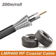 LMR400 RF Coaxial Cable 200m Low Loss Extension Coax Cable for Booster, Antenna, Wifi Modem, Router