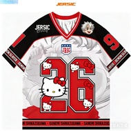 Free Customization New Sanrio Girls Kuromi Hellokitty Anime Adults Jersey Summer Casual Tee Comforta