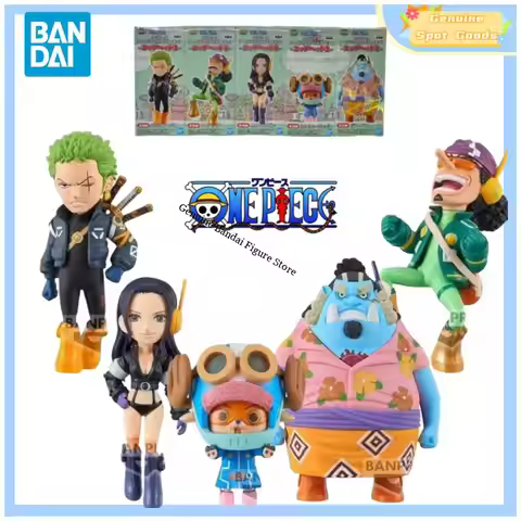 Genuine Bandai One Piece Wcf Egghead Vol2 Chopper Robin Anime Action Figures Model Toys Collectible 