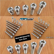 Stainless steel L bolt M6 (thread 10) 1cm 1.5cm 2cm 2.5cm 3cm 4cm 5cm 6cm 7cm 8cm (M6x12 M6x15 M6x20
