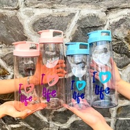 TAN LAP THANH 1600ML CLEAR PLASTIC WATER TANK. Heart Water Bottle