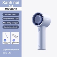 Jisulife | Quạt Cầm Tay Mini Siêu Mạnh Life10S USB Sạc Di Động Ngoài Trời Cho Học Sinh Quạt Điện Cầm