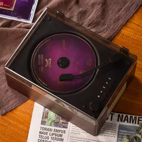 Portable CD Player Rechargeable Remote Control Home Music Player Bluetooth-Compatible 5.0 Support CD