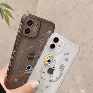 Side Creative Spaceman iPhone 15/14/13/12/11/X Series/8/7 Phone Case