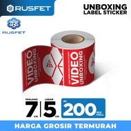 Unboxing video sticker 7x5cm unboxing video label unboxing sticker roll