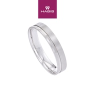 HABIB 750/18K White Gold Ring GRT414