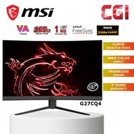 MSI Optix Curved Gaming Monitor (27"/165Hz/1ms/WQHD/VA) G27CQ4