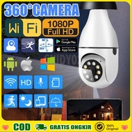 Cctv Bohlam Wifi Wireless Ip Camera Full Hd 1080 Panoramic Dual Light