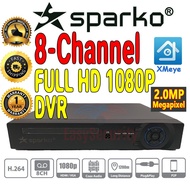 8CH 8CHANNEL 1080P DVR 2.0MP SPARKO CCTV 8-CH Digital Video Recorder Full HD 2MP P2P View on phone